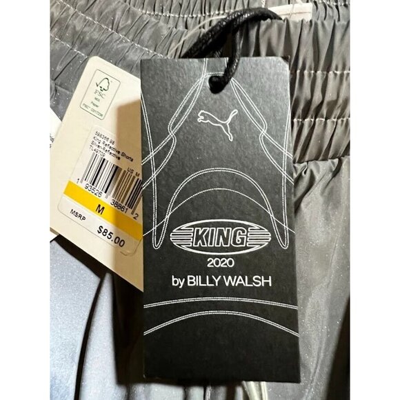 Puma x Bill Walsh King Shorts Mens Medium Gray Pocketed Reflective Running Men. - Picture 9 of 14